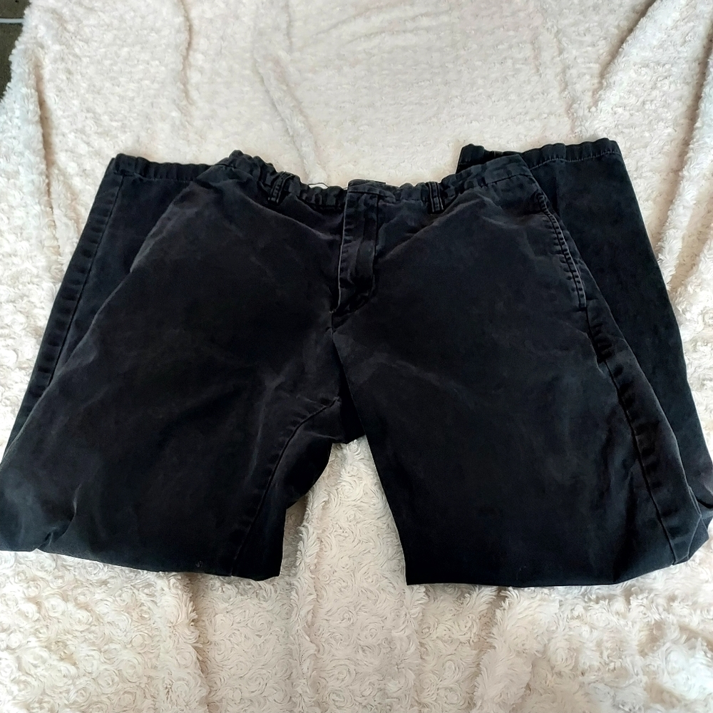 Banana Republic 100% cotton black Chino pants 32x32 Casual Everyday